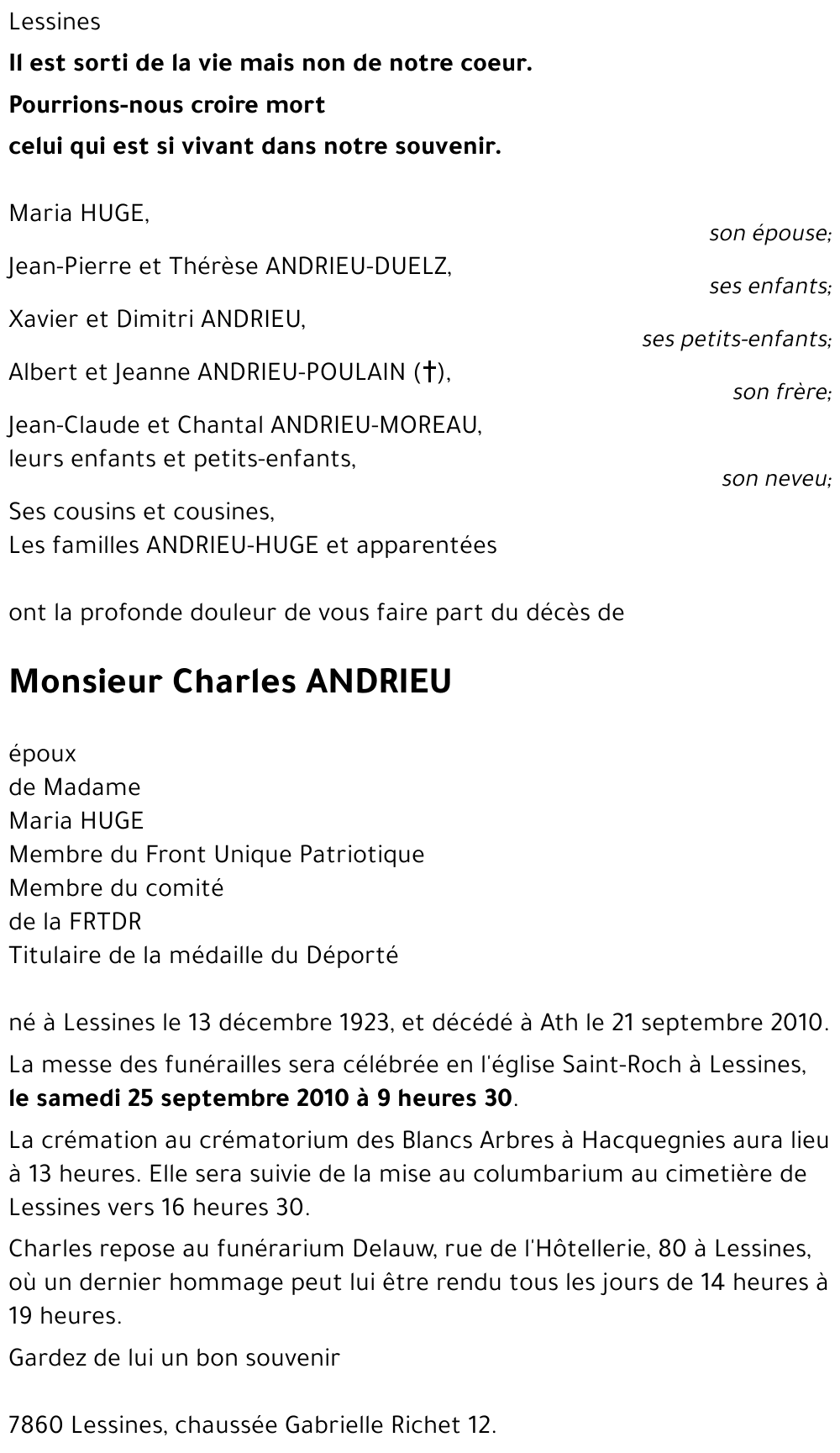 Charles ANDRIEU
