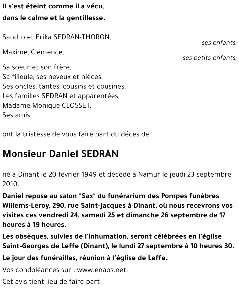 Daniel SEDRAN