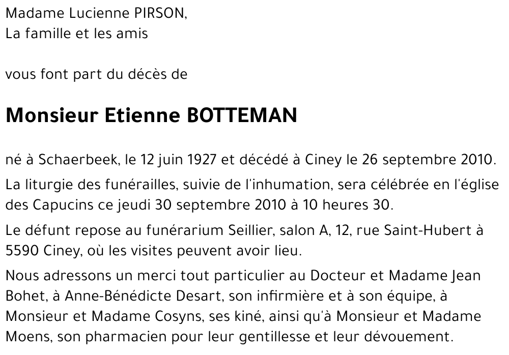 Etienne BOTTEMAN