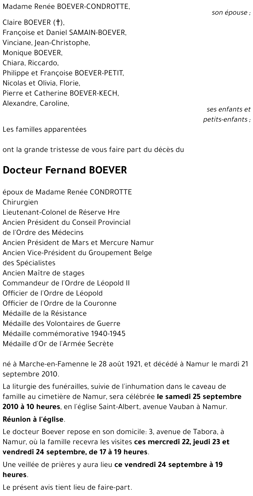 Fernand BOEVER