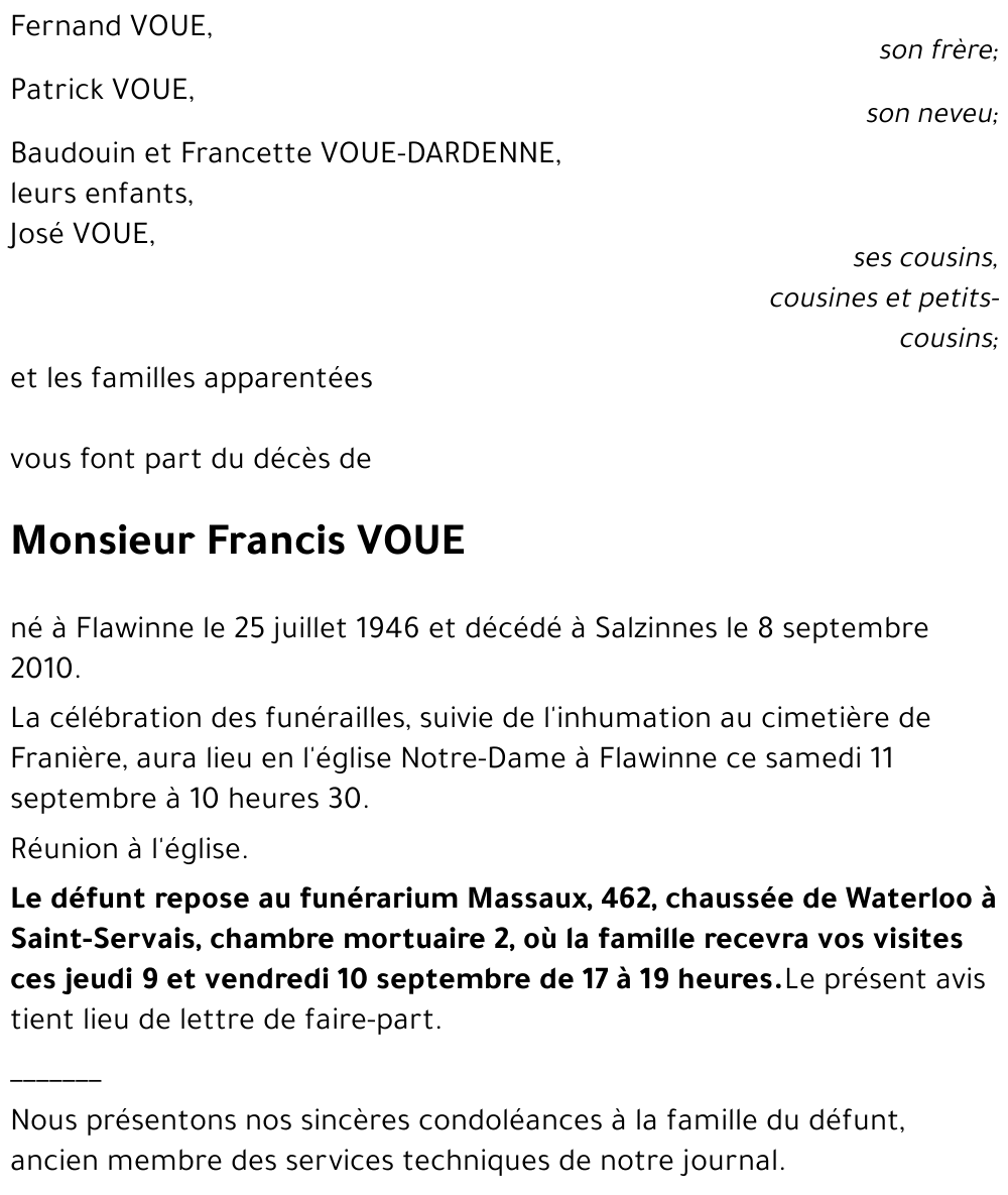 Francis VOUE