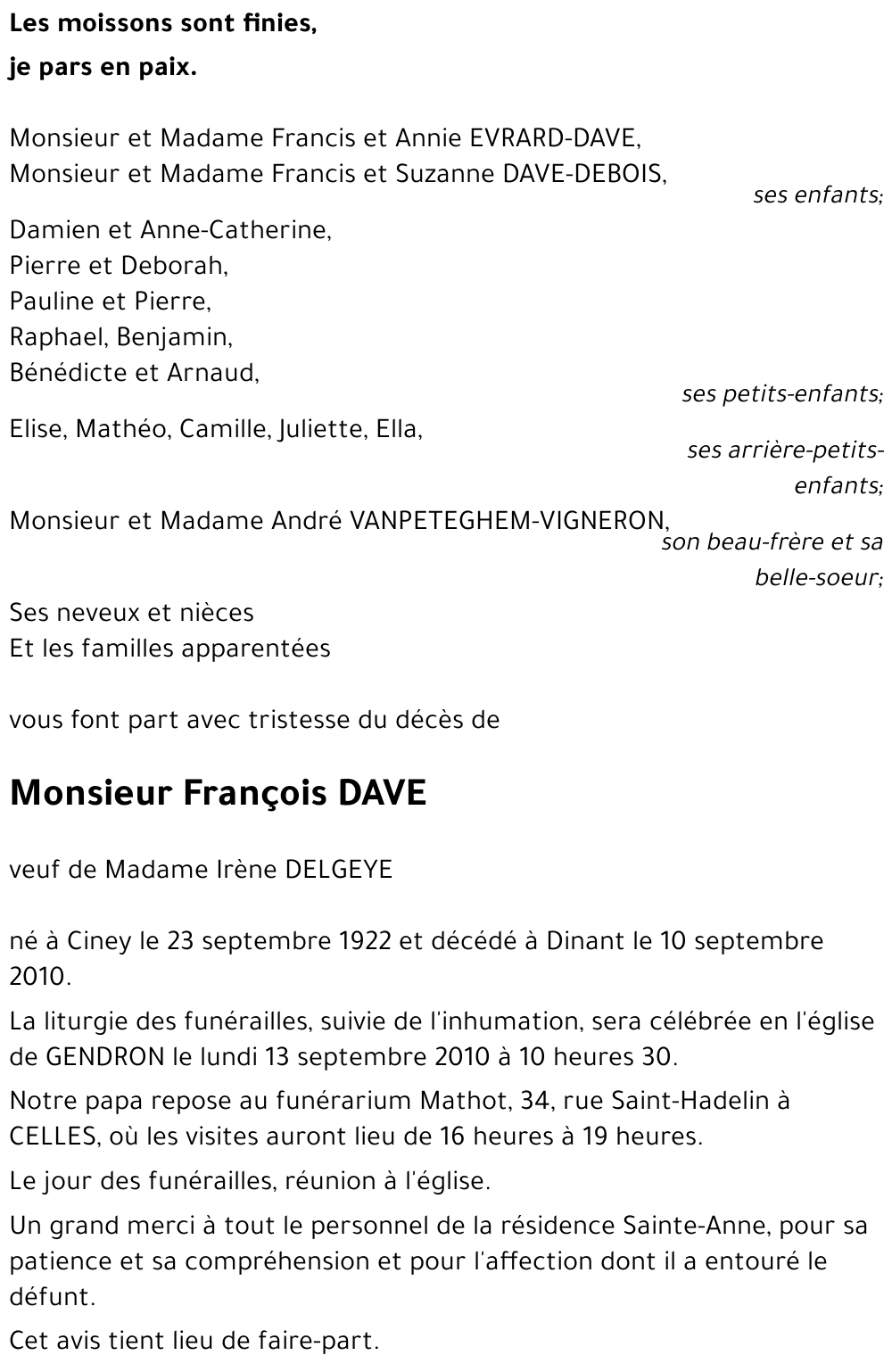 François DAVE