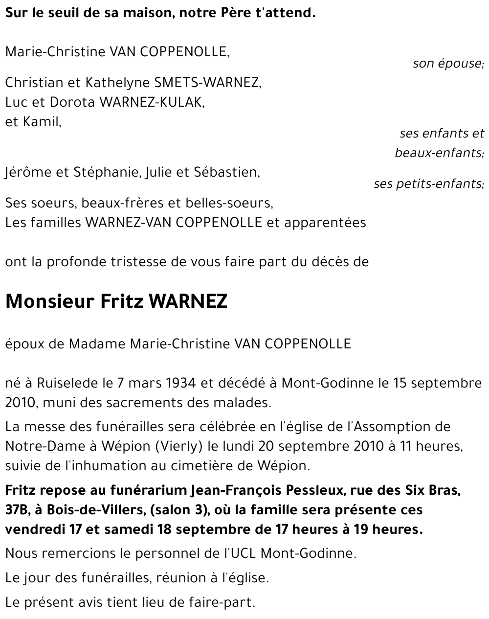 Fritz WARNEZ