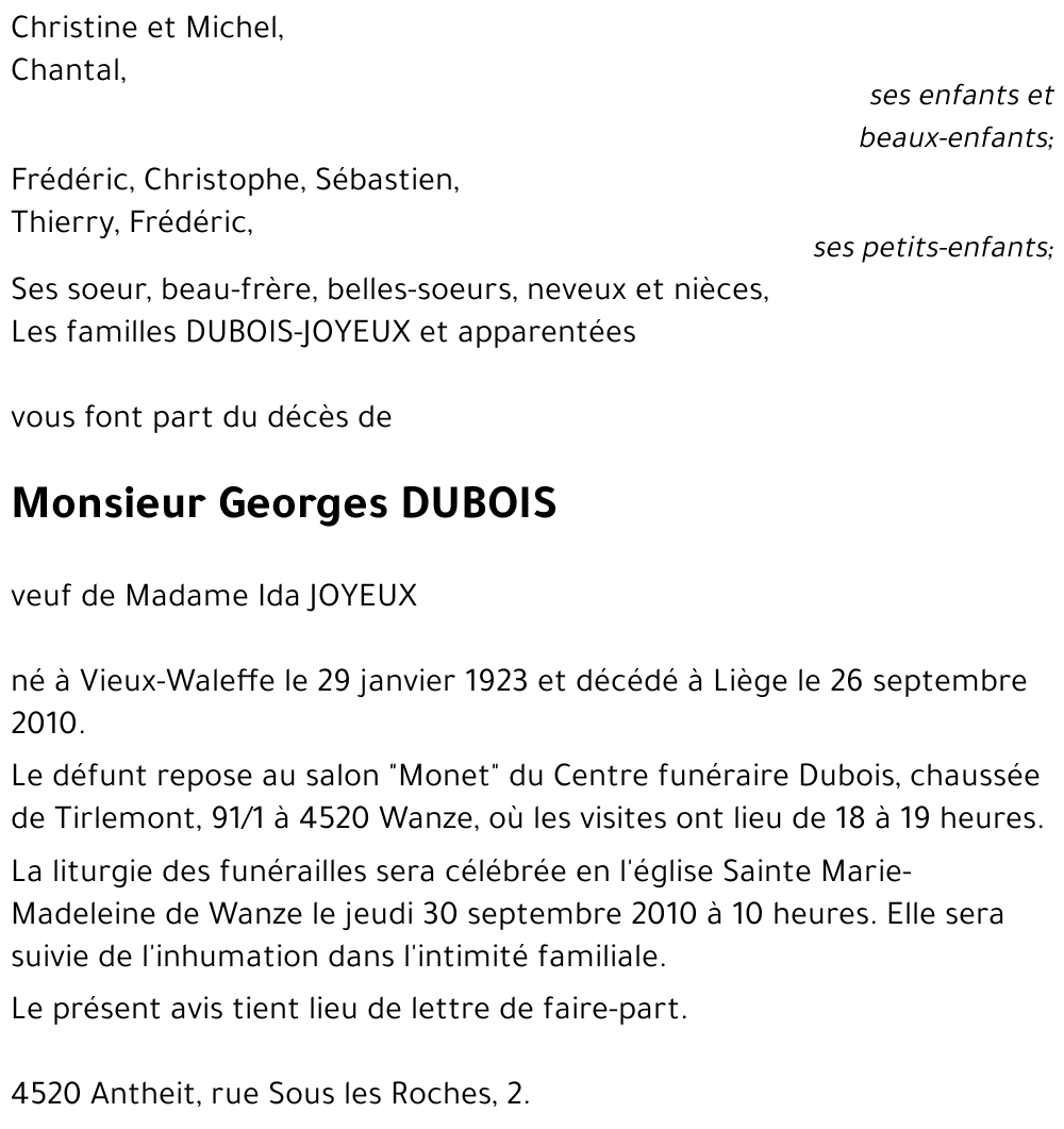 Georges Dubois