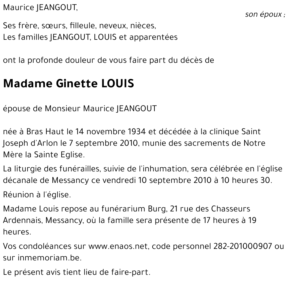 Ginette LOUIS