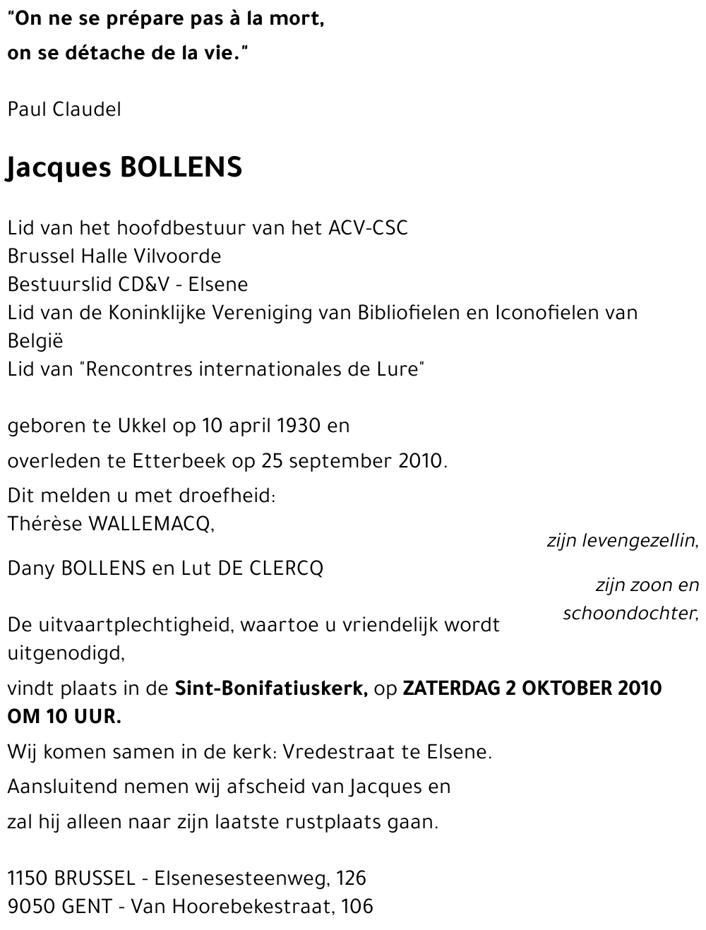 Jacques BOLLENS