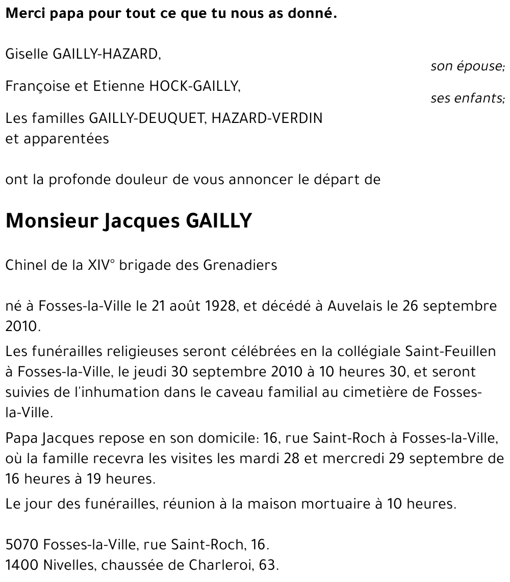 Jacques GAILLY