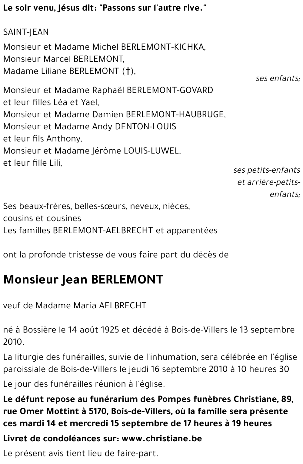 Jean BERLEMONT