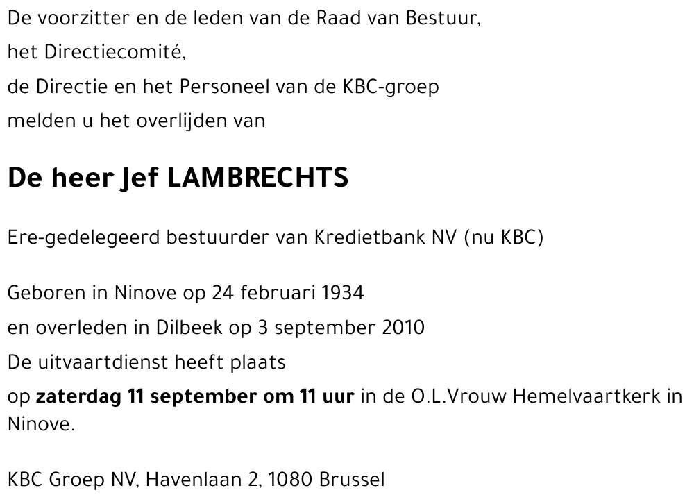 Jef LAMBRECHTS