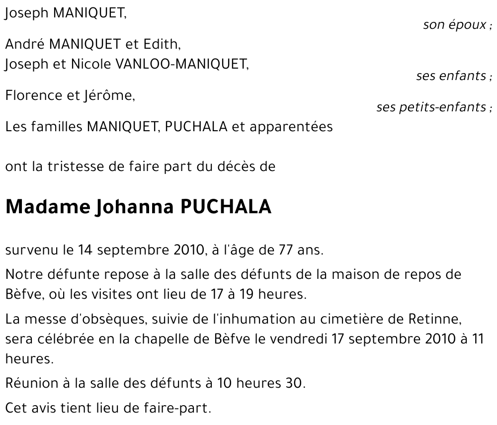 Johanna PUCHALA