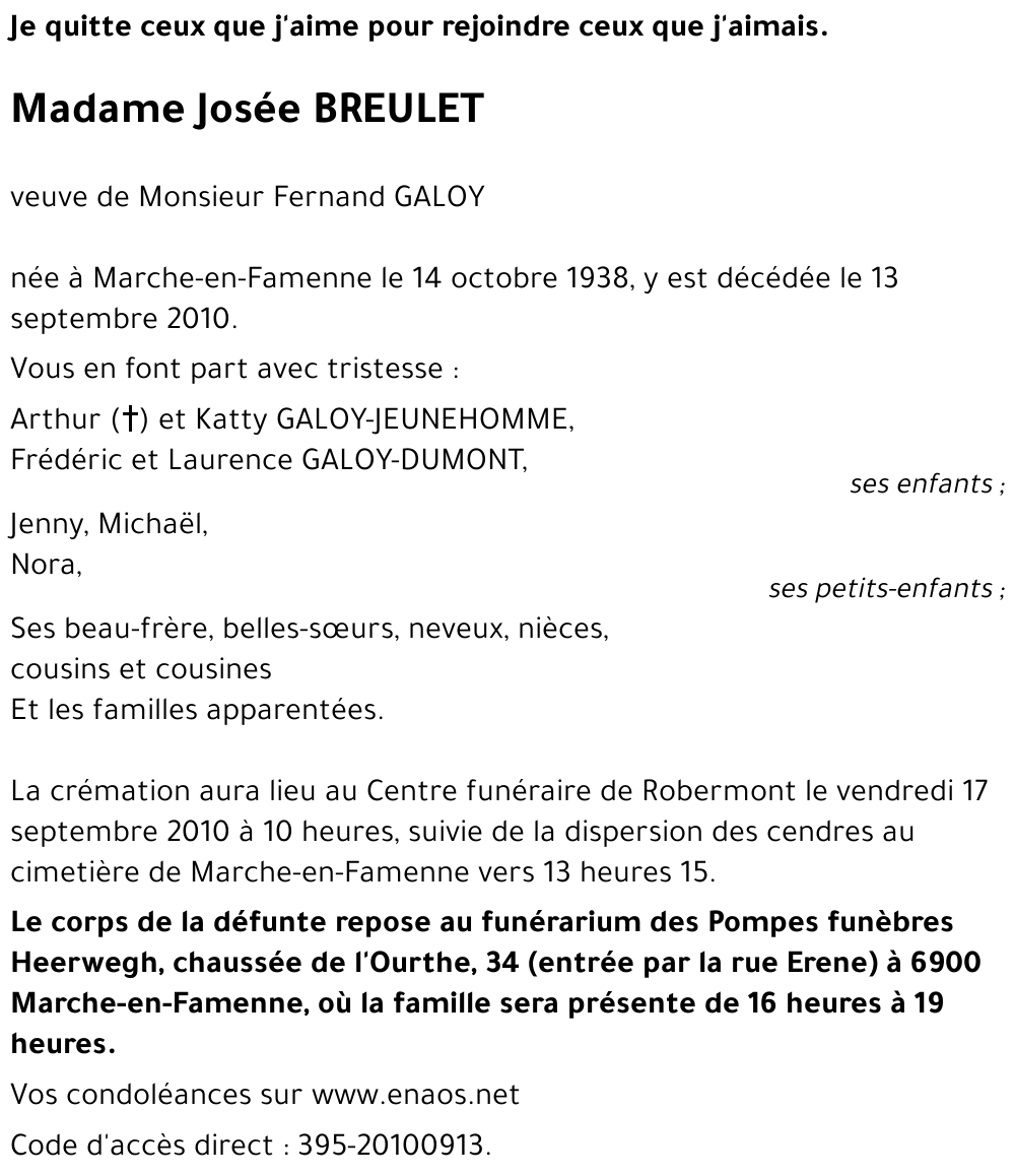 Josée BREULET