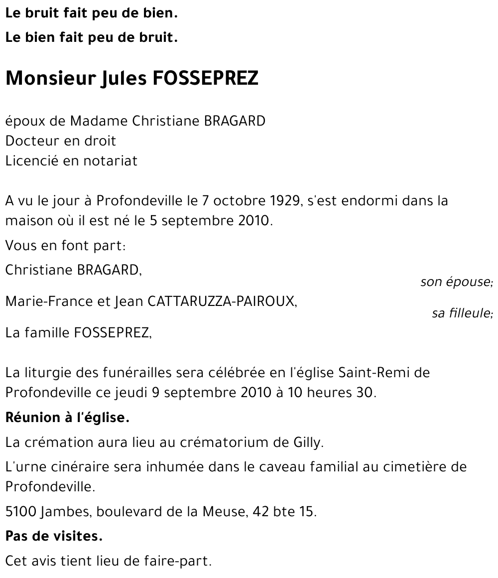 Jules FOSSEPREZ