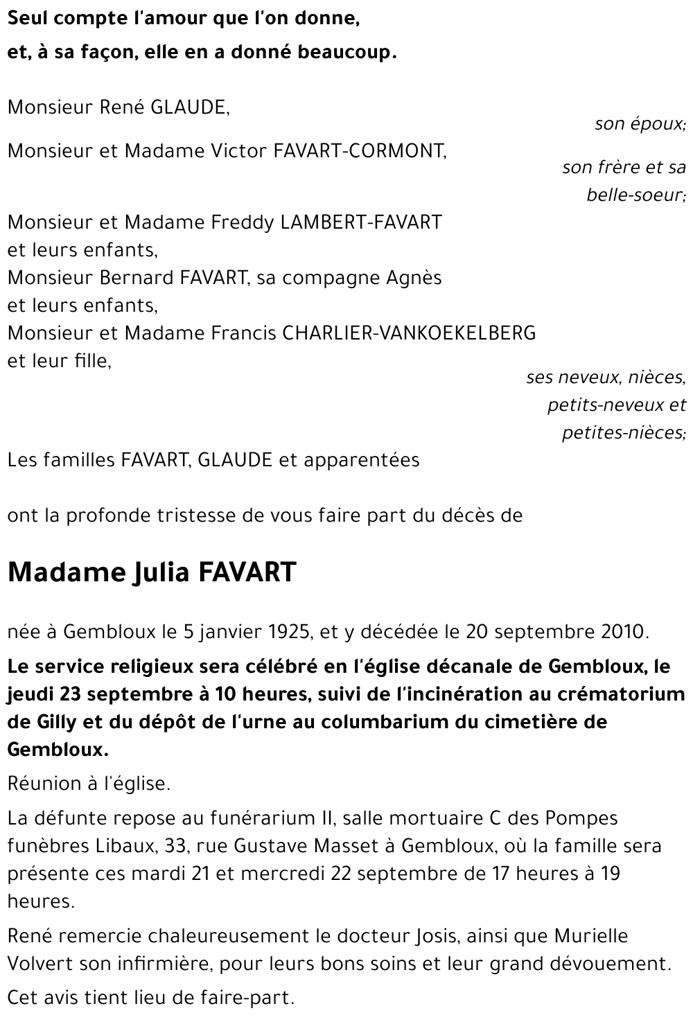 Julia FAVART