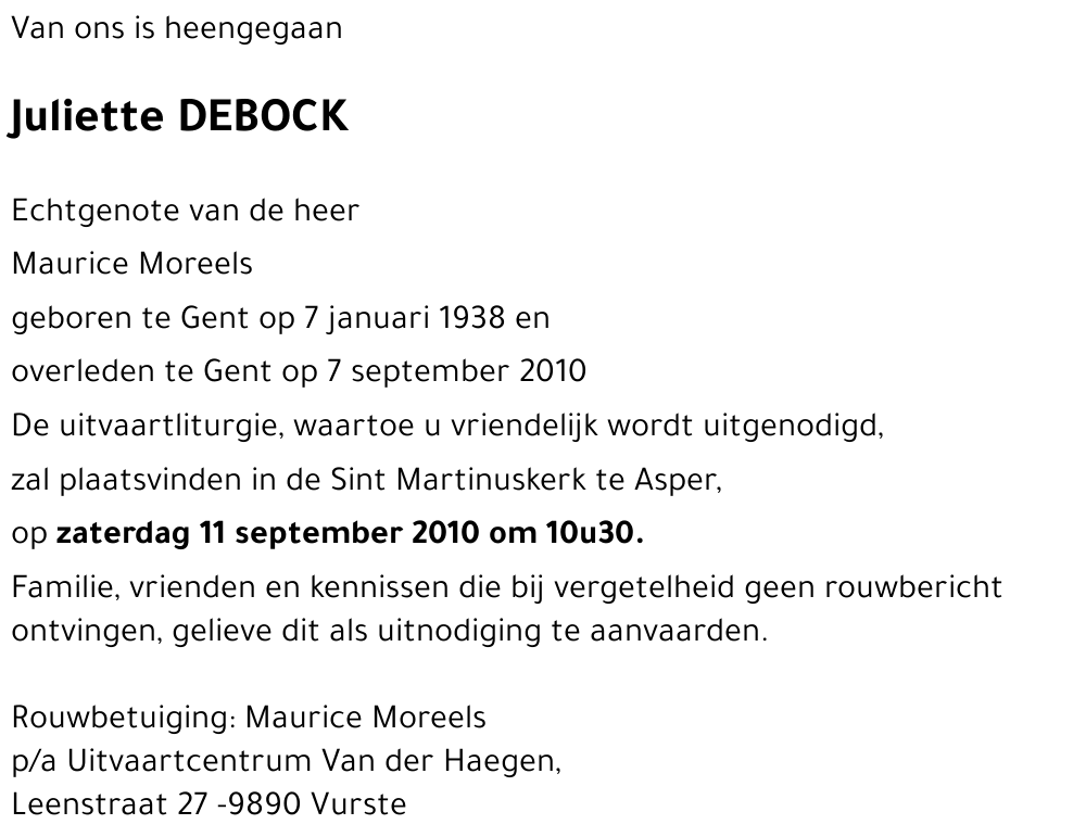 Juliette DEBOCK
