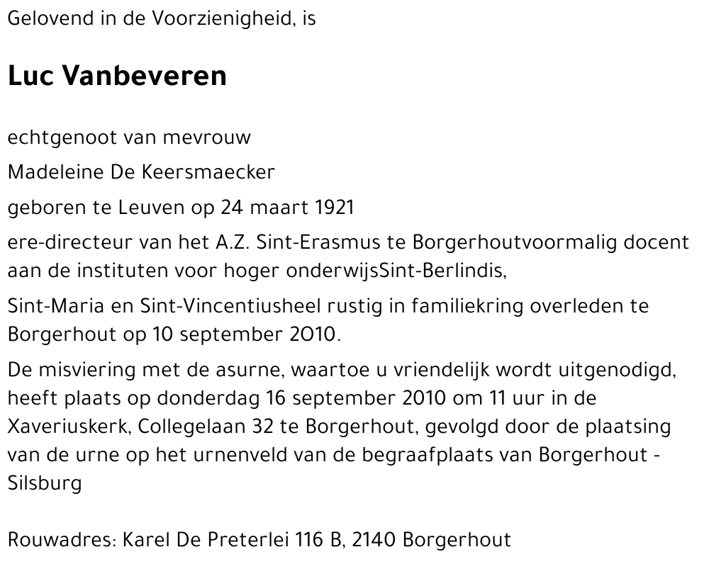 Luc Vanbeveren