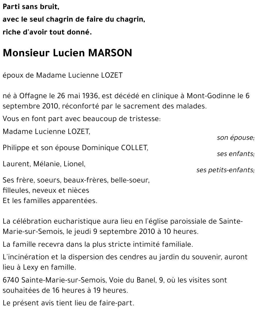 Lucien MARSON