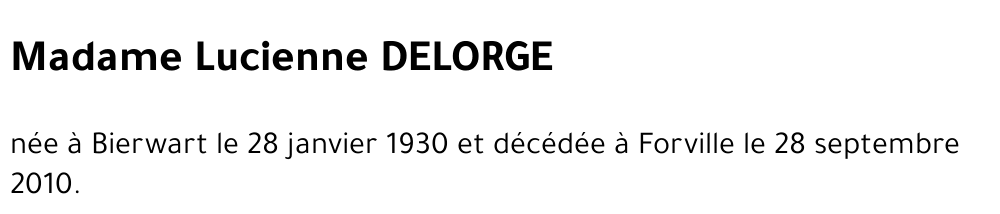 Lucienne DELORGE