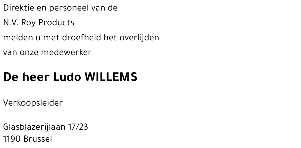 Ludo WILLEMS