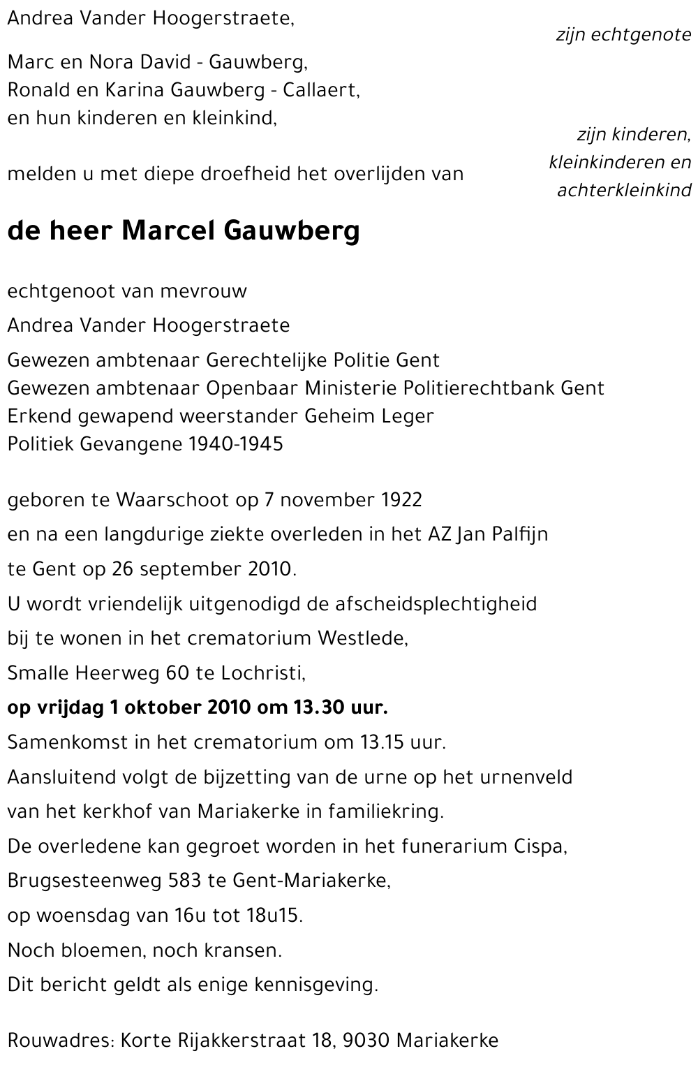 Marcel Gauwberg