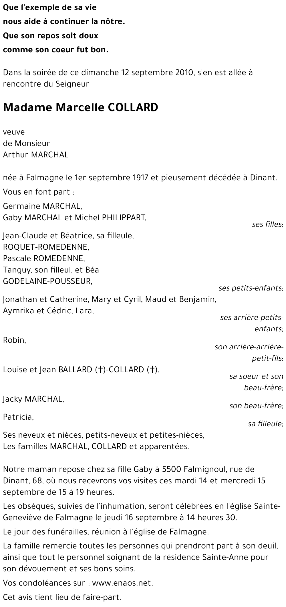 Marcelle COLLARD