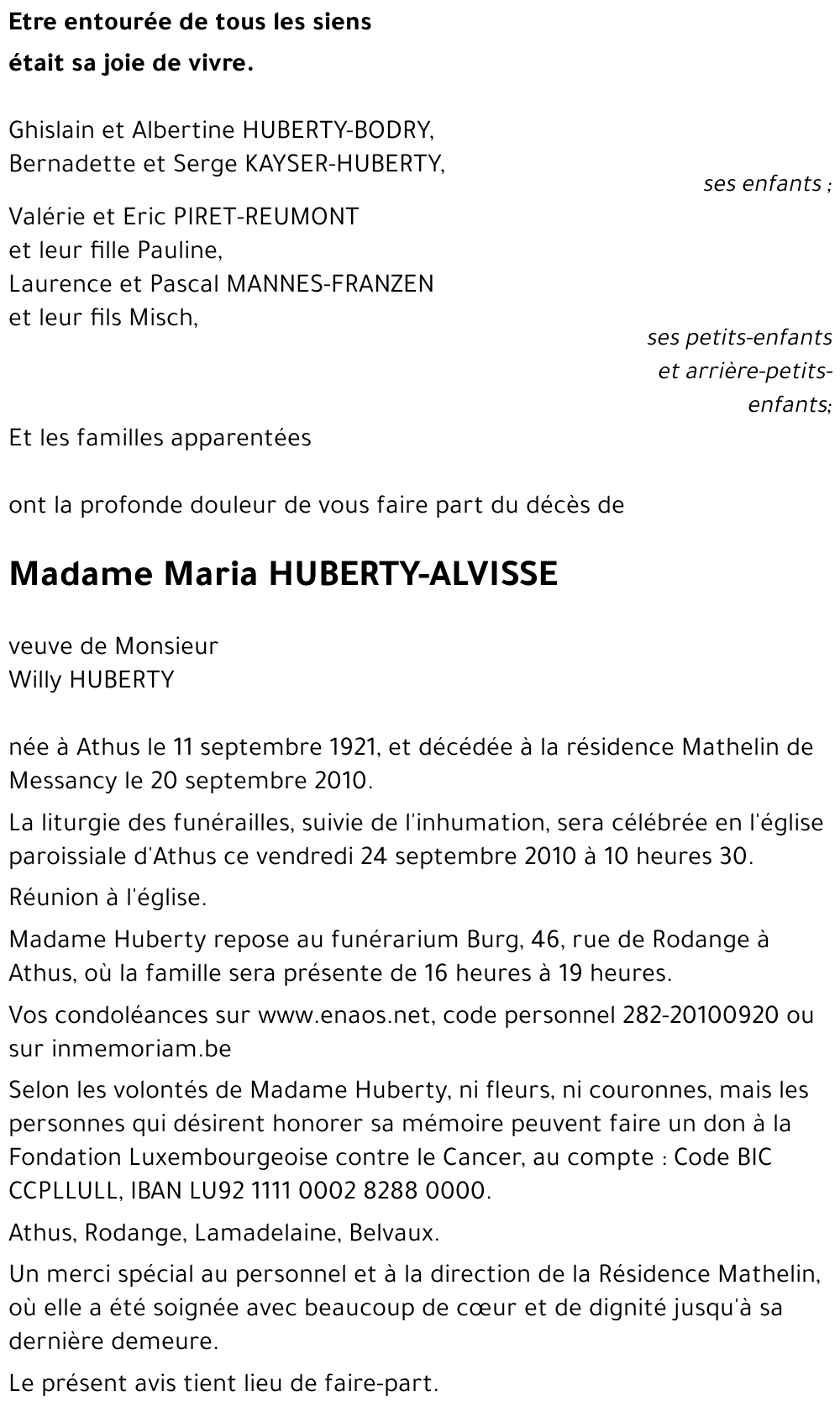 Maria ALVISSE