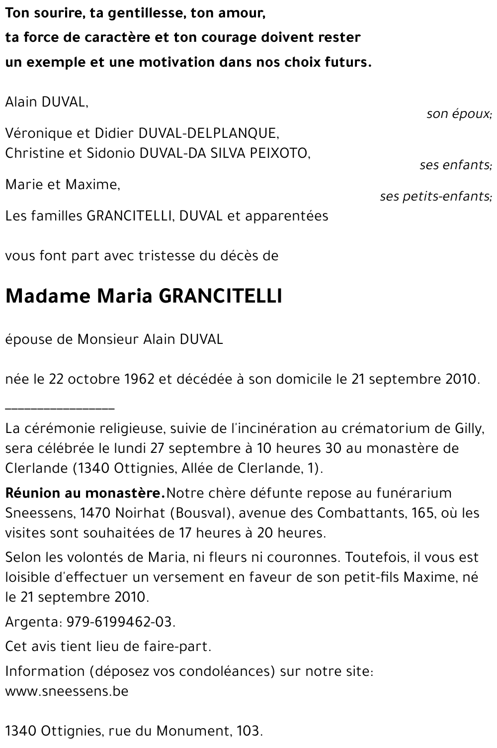 Maria GRANCITELLI