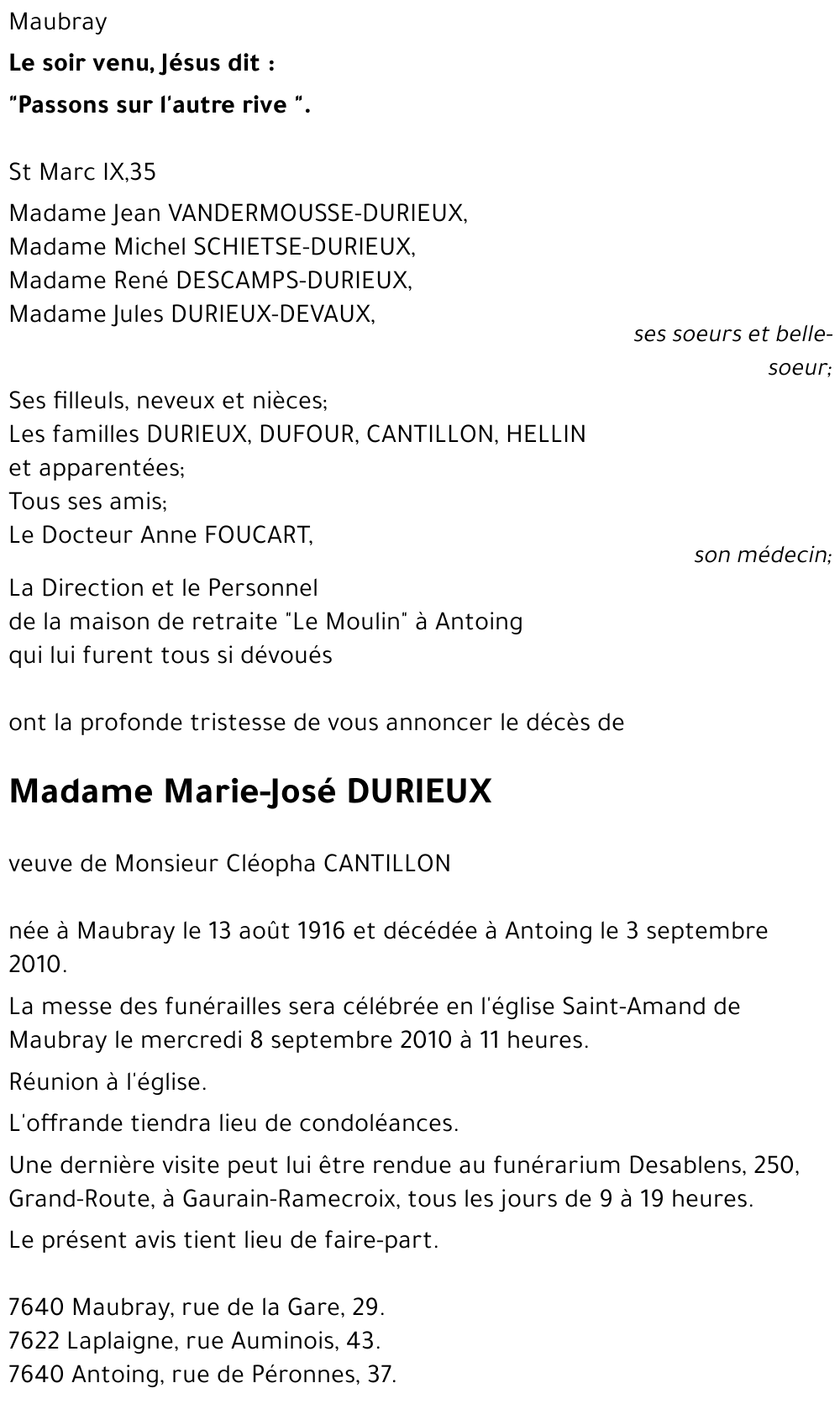 Marie-José DURIEUX