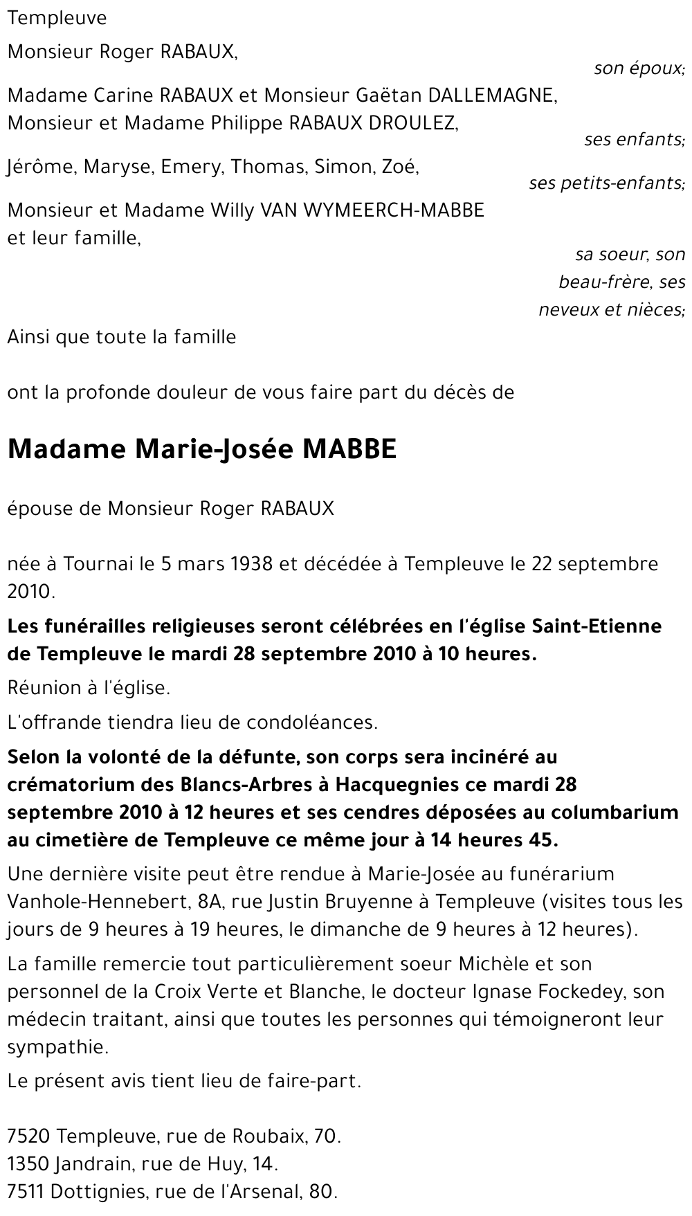 Marie-Josée MABBE