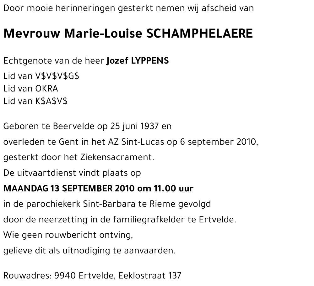 Marie-Louise Schamphelaere