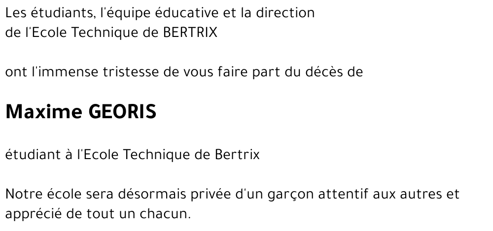 Maxime GEORIS