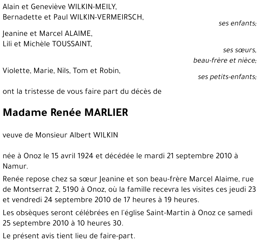 Renée MARLIER