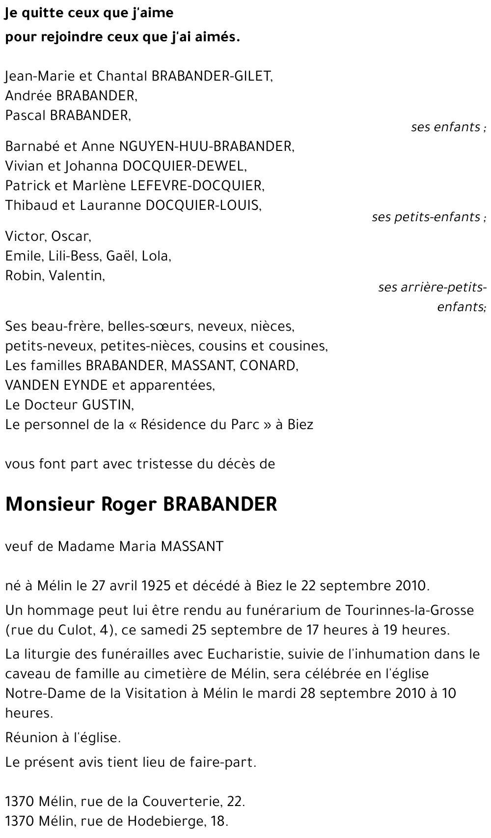 Roger BRABANDER