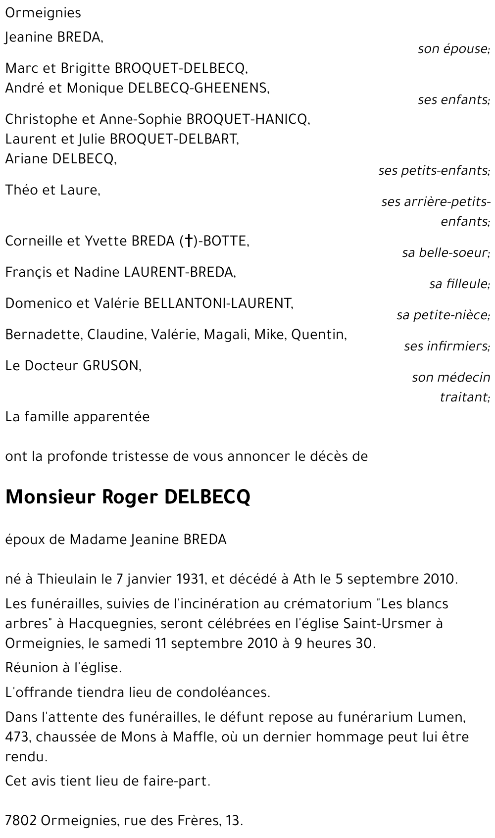 Roger Delbecq