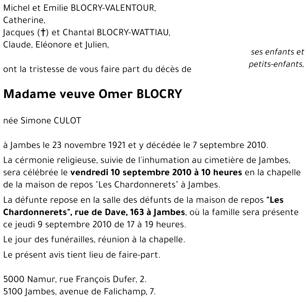 Simone CULOT