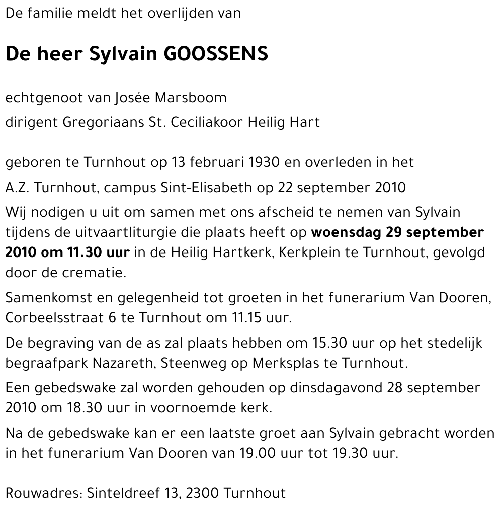 Sylvain GOOSSENS