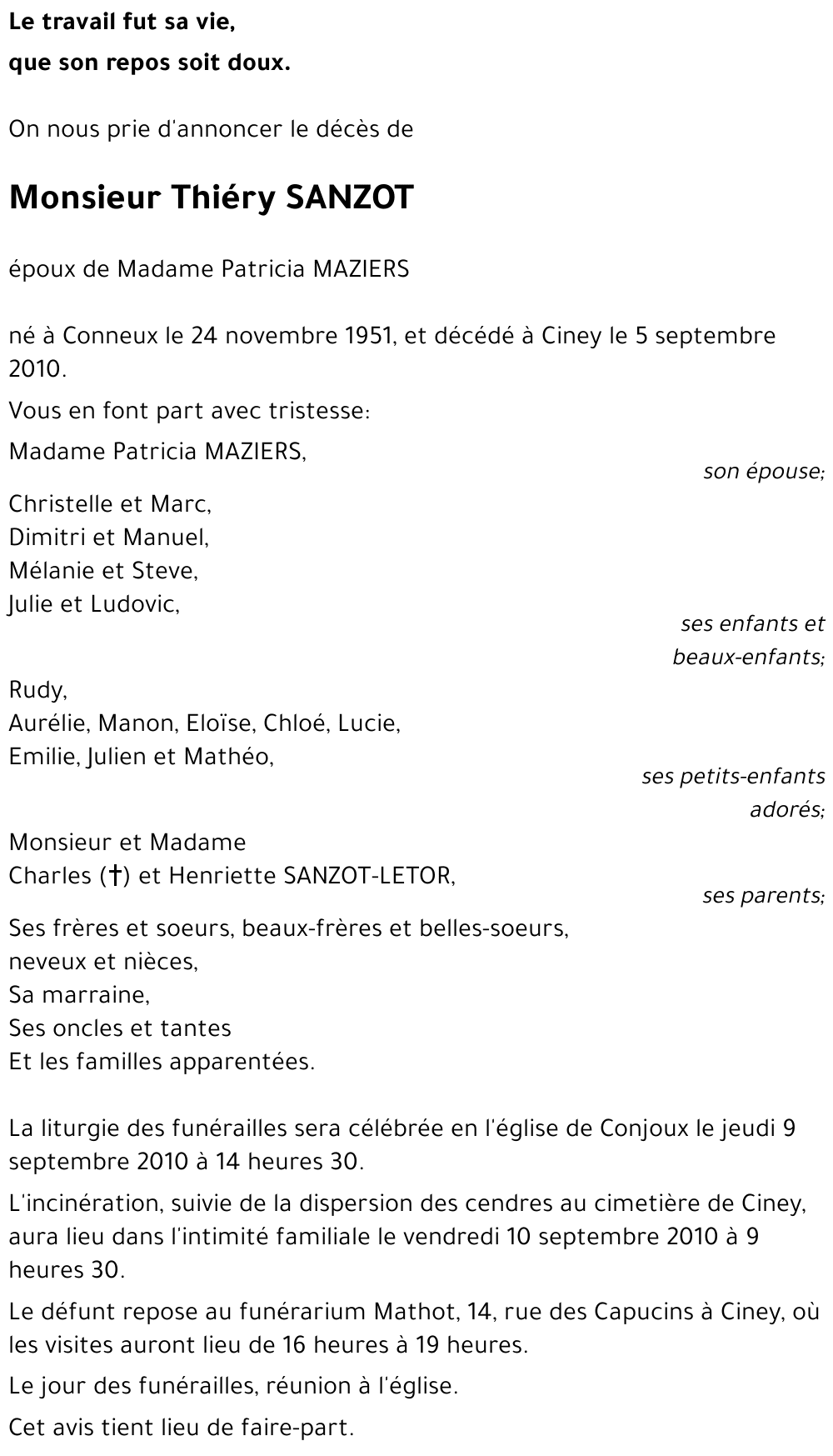 Thiéry SANZOT