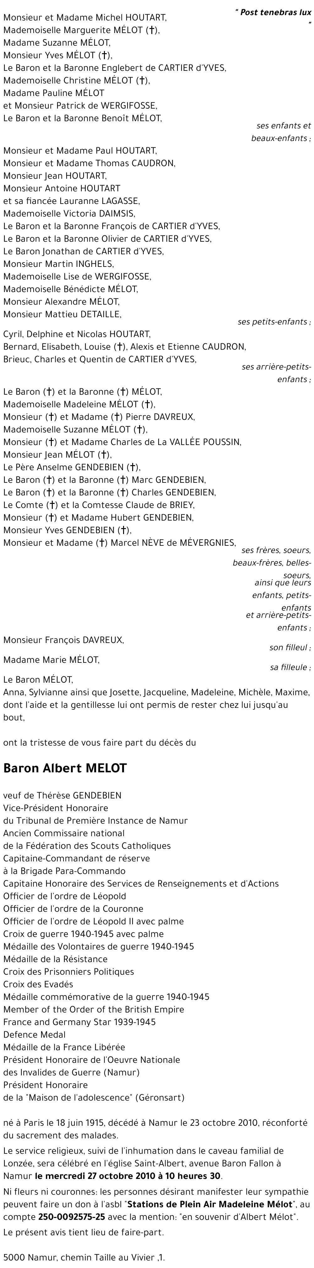 Albert MELOT