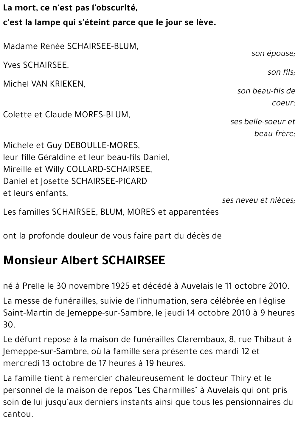 Albert SCHAIRSEE