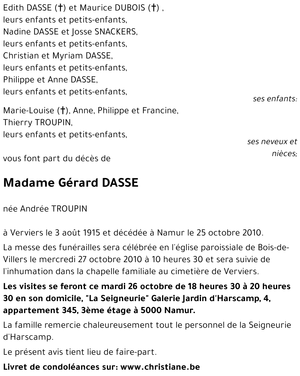 Andrée TROUPIN