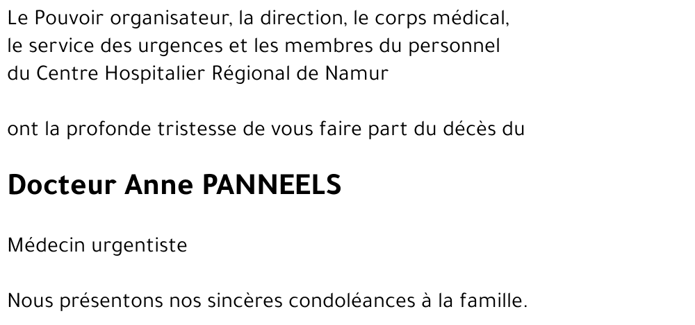 Anne PANNEELS