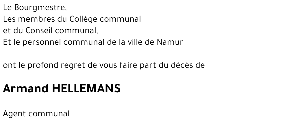 Armand HELLEMANS