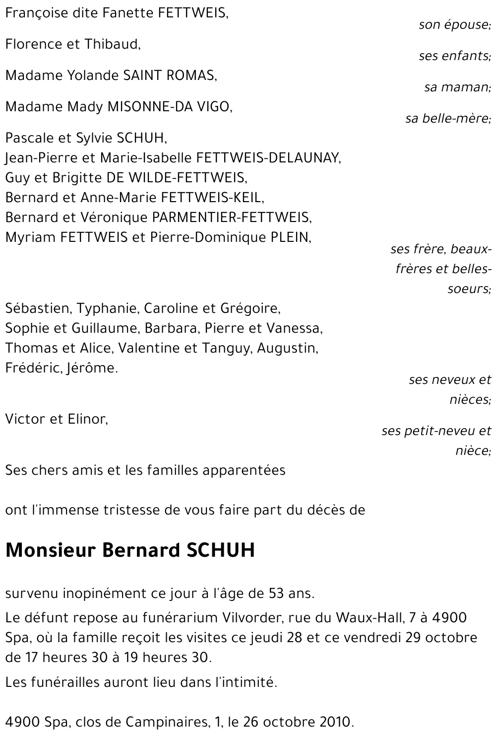 Bernard SCHUH