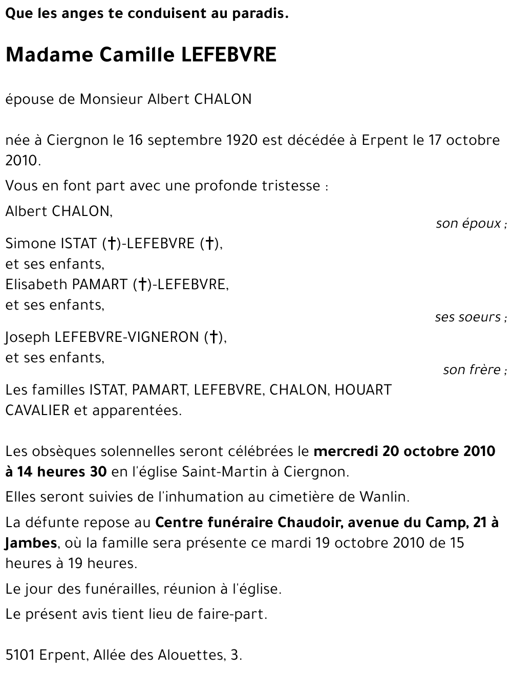 Camille LEFEBVRE
