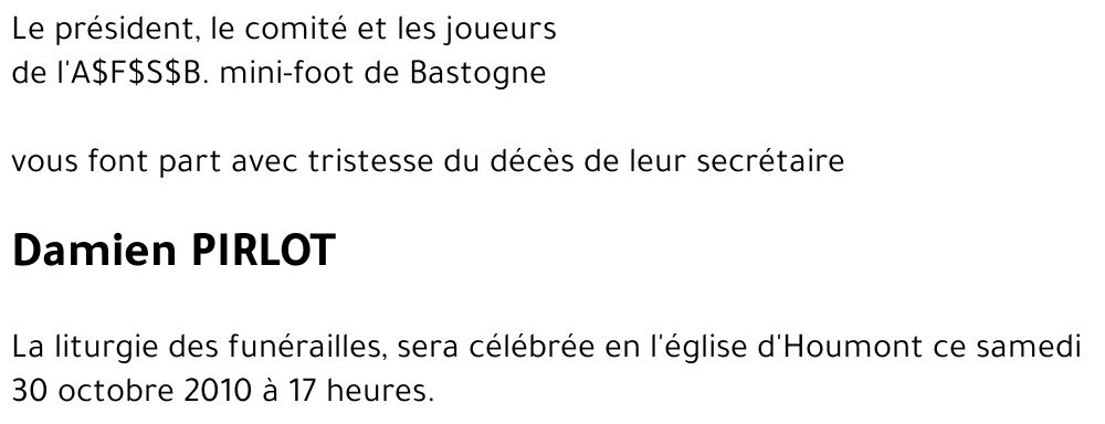 Damien PIRLOT