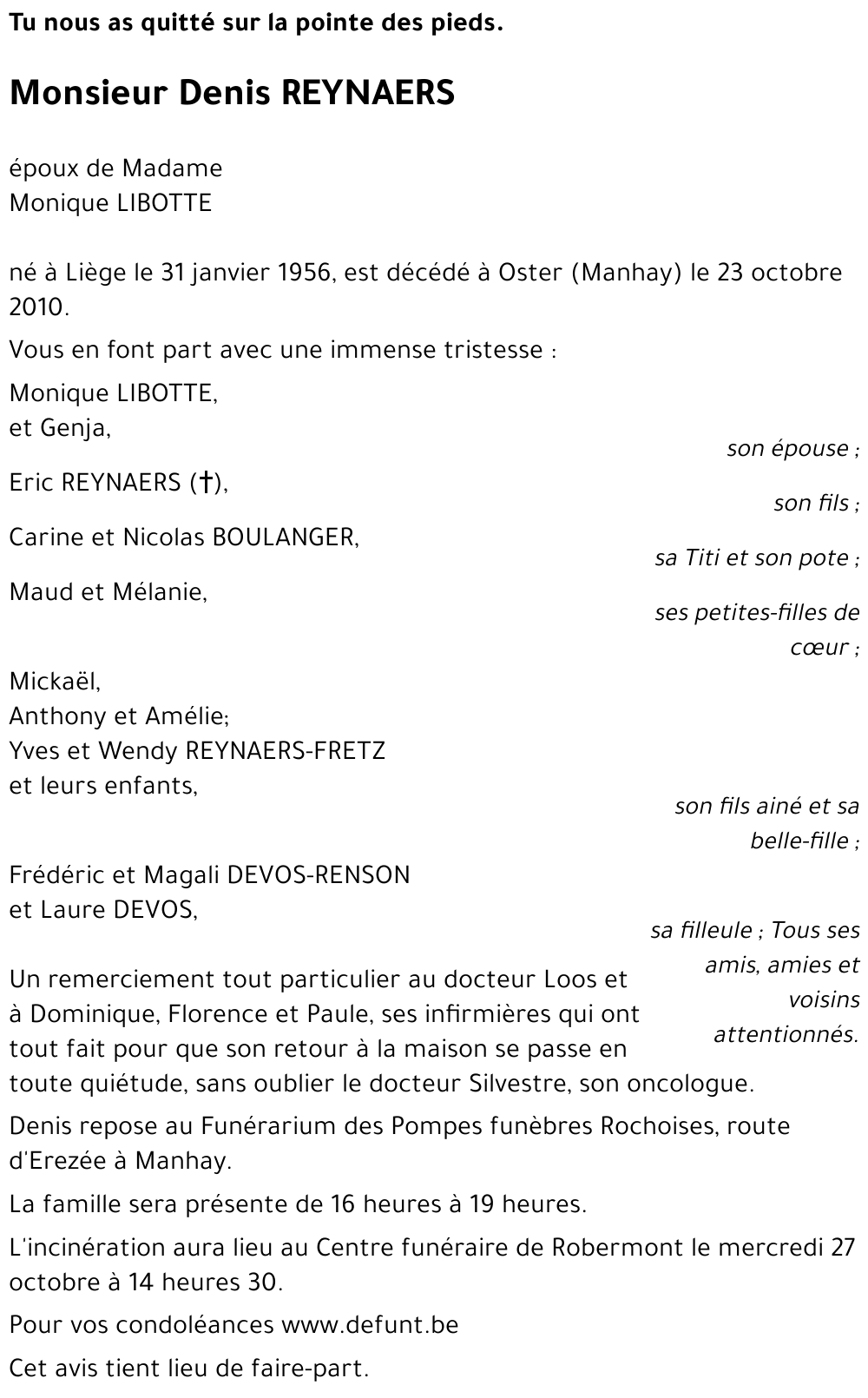 Denis REYNAERS