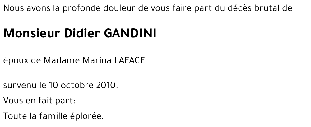 Didier GANDINI
