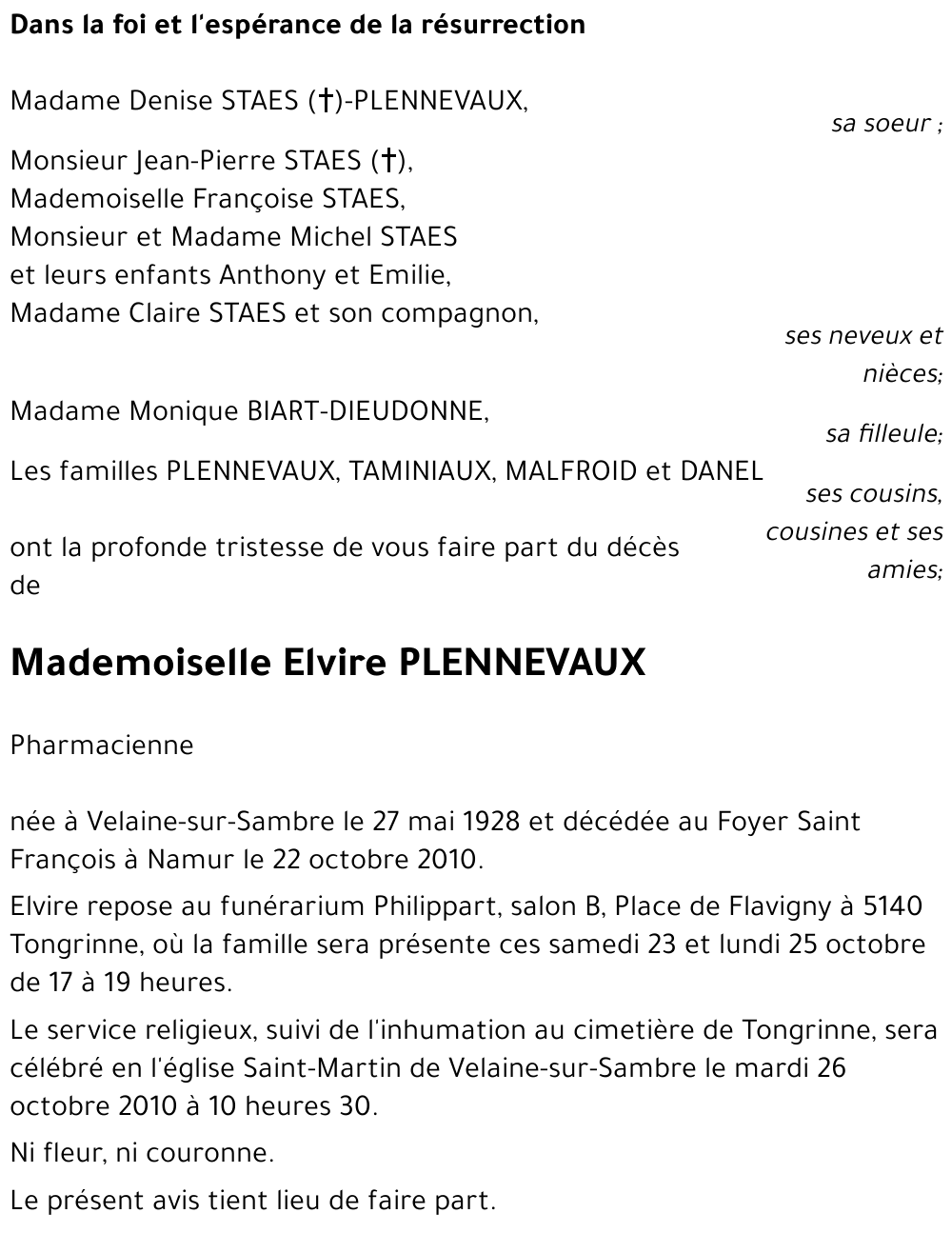 Elvire Plennevaux