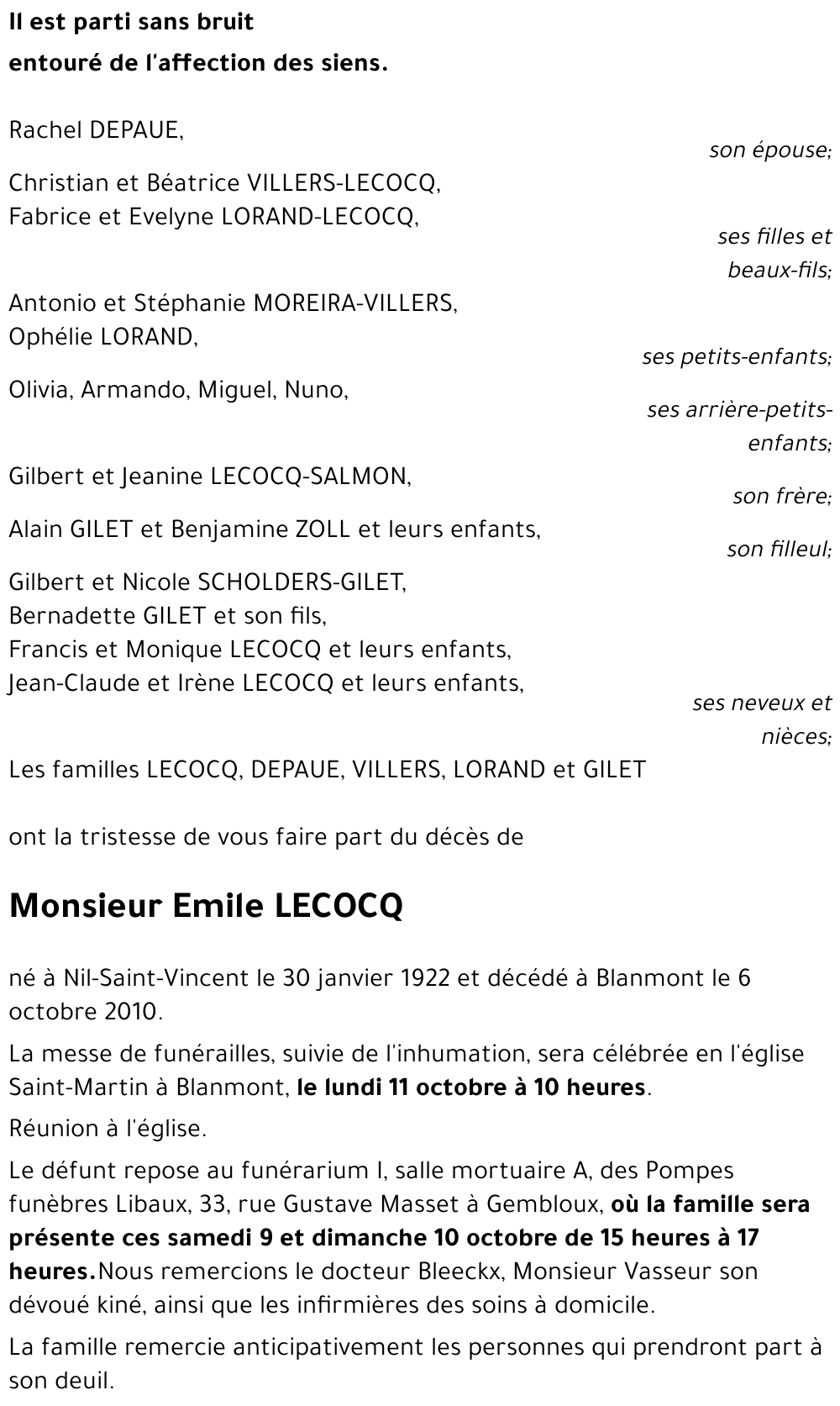 Emile LECOCQ