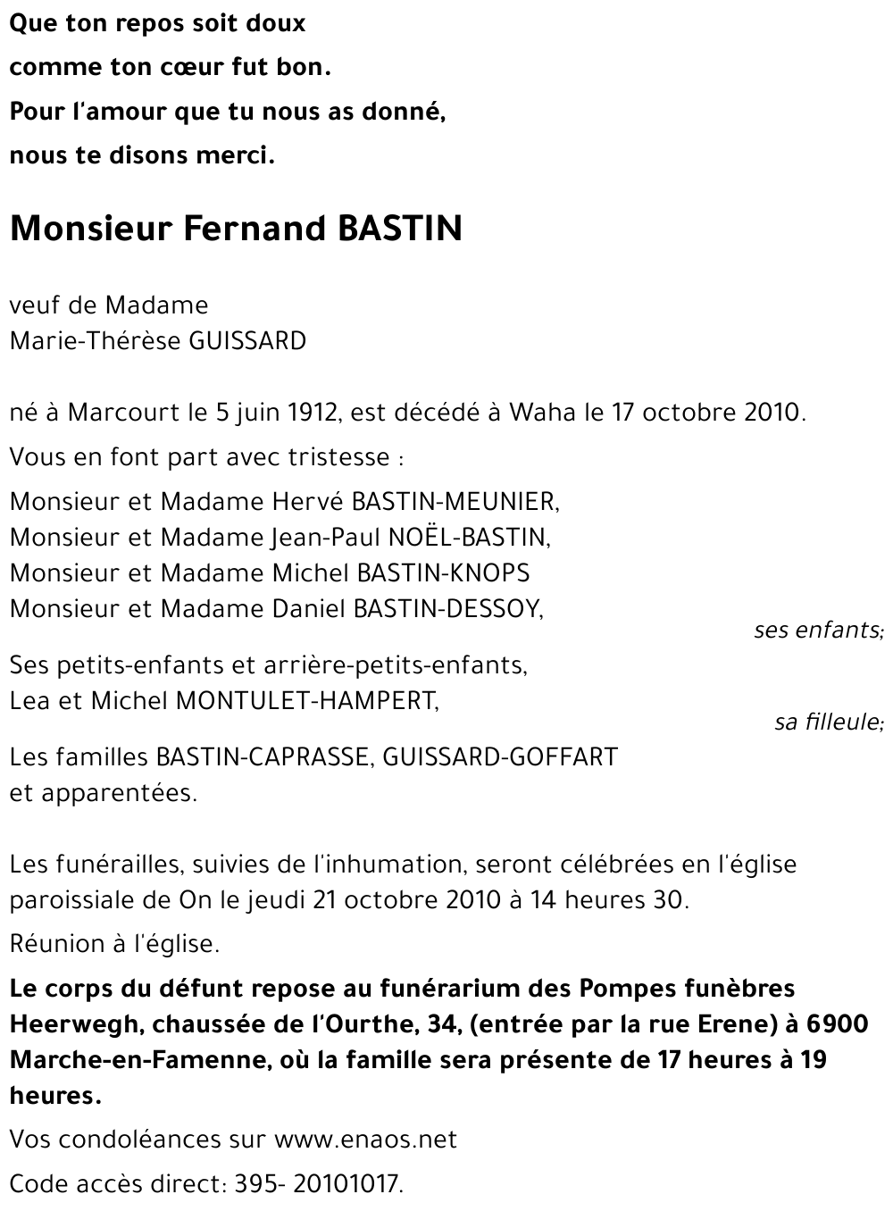 Fernand BASTIN