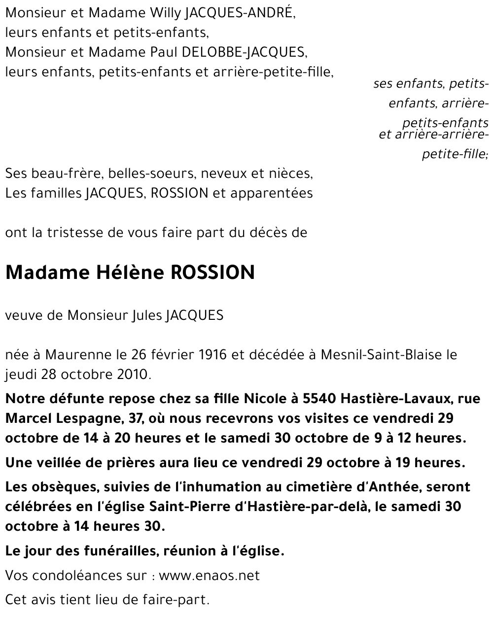 Hélène ROSSION